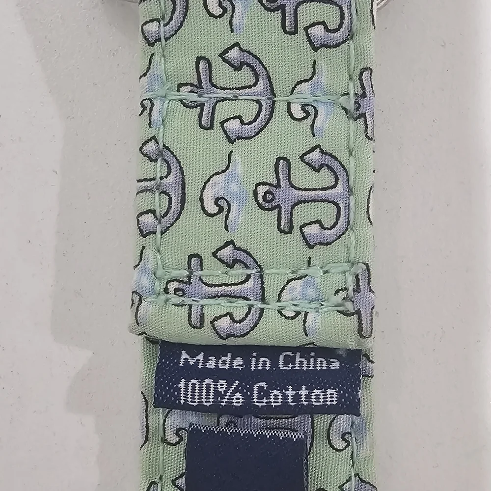 Vineyard Vines Anchor Pattern Cotton Belt Girl's Size L